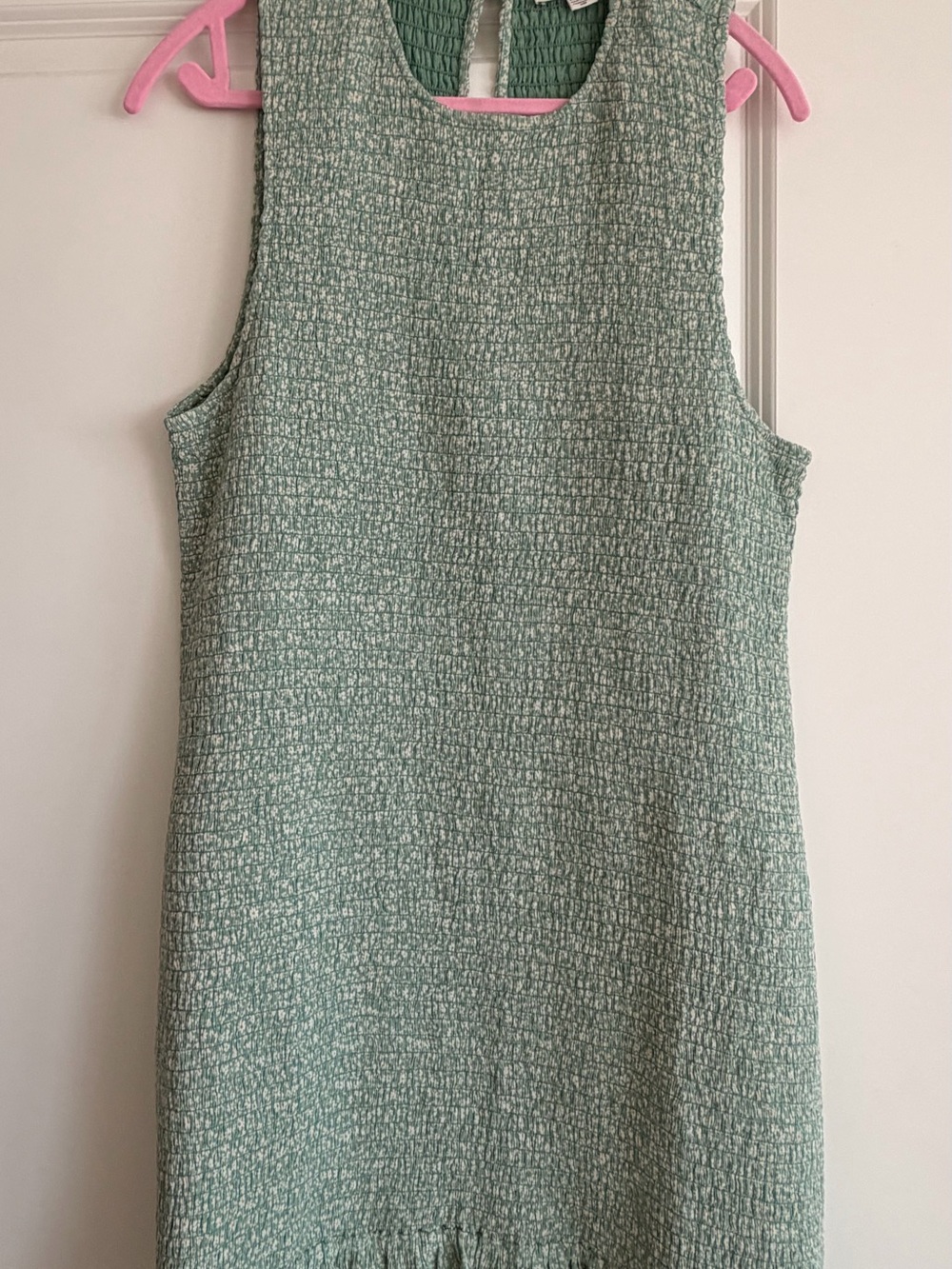 American Eagle Outfitters Mint Green Textured Sleeveless Mini Dress